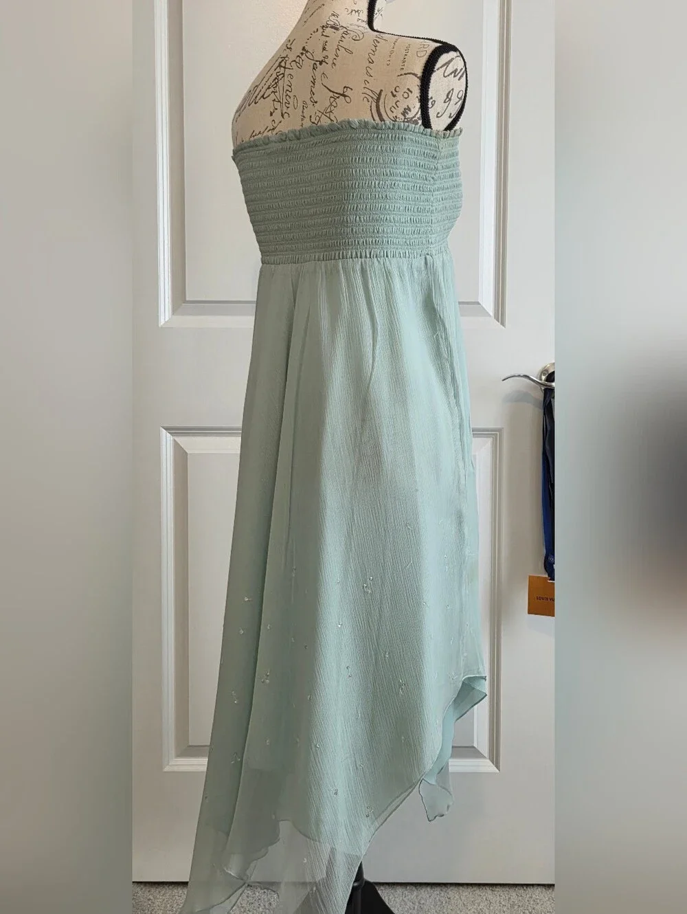 JLo Strapless Handkerchief Dress - Picture 4 of 8